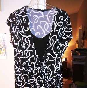 Ladies short sleeve Pullover Top Plus Size